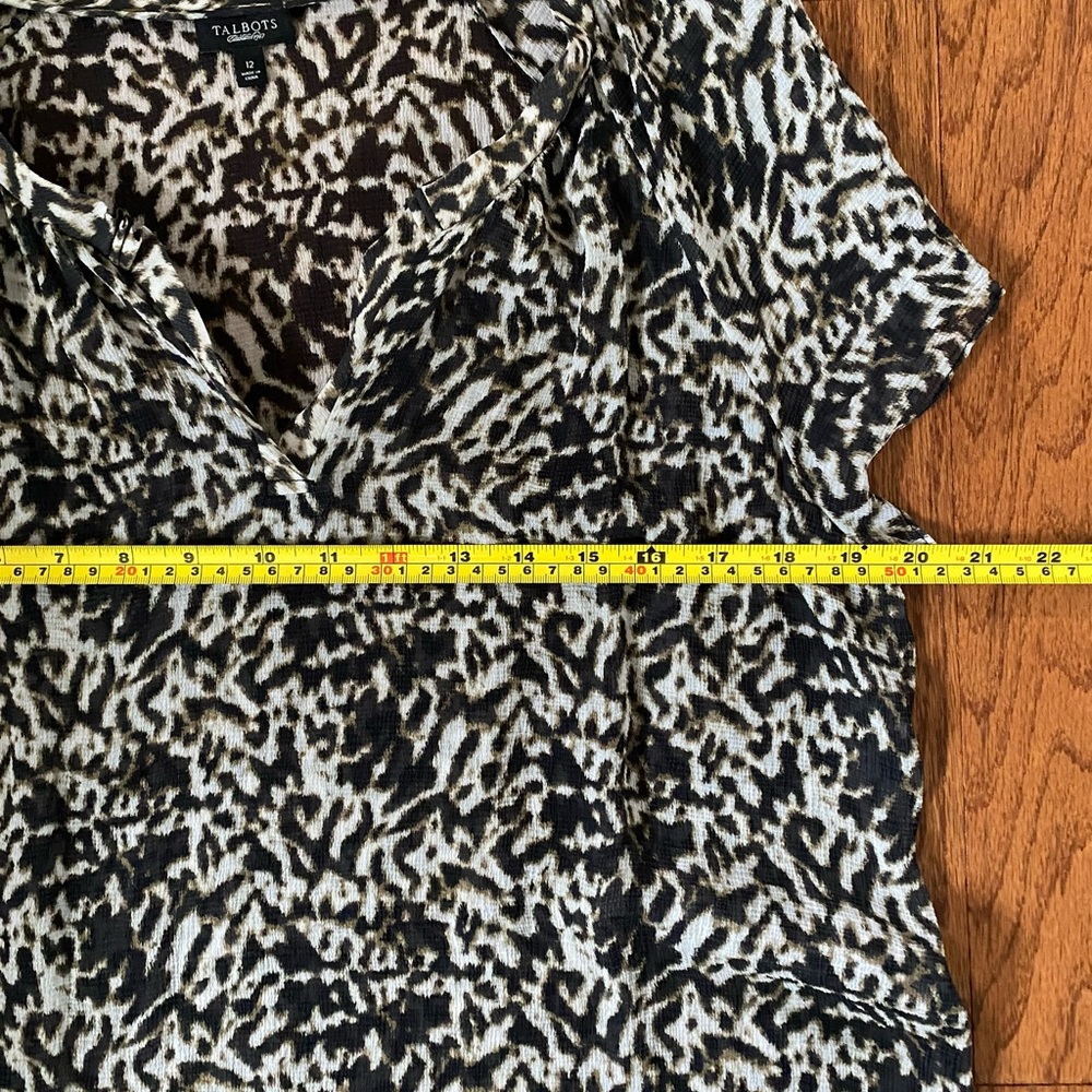 Talbots blouse-sz 12 - Picture 3 of 12